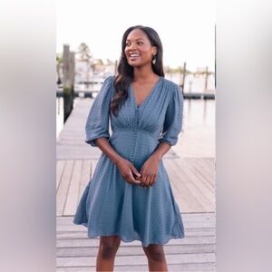 Gal Meets Glam Andrea dress size 4 in Retro Blue - EUC